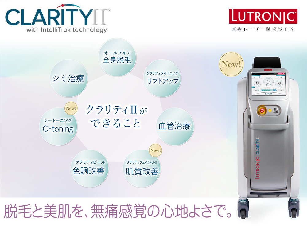 クラリティⅡ 医療レーザー脱毛機器